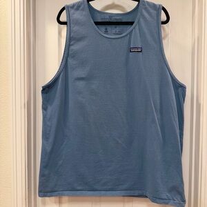 Patagonia Tank Top Mens XXL  Blue Organic Cotton Blend Crewneck Casual Summer